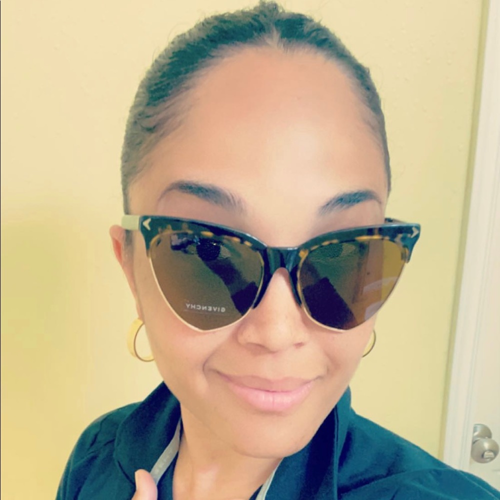 Givenchy Dark Havana & Brown Cat Eye Sunglasses - Picture 9 of 9